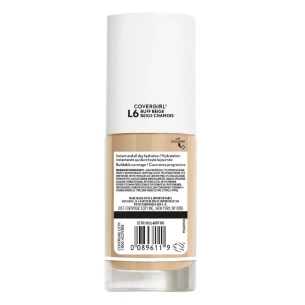 CoverGirl TruBlend Hydrating Foundation L6 Natural Finish 1 oz NEW